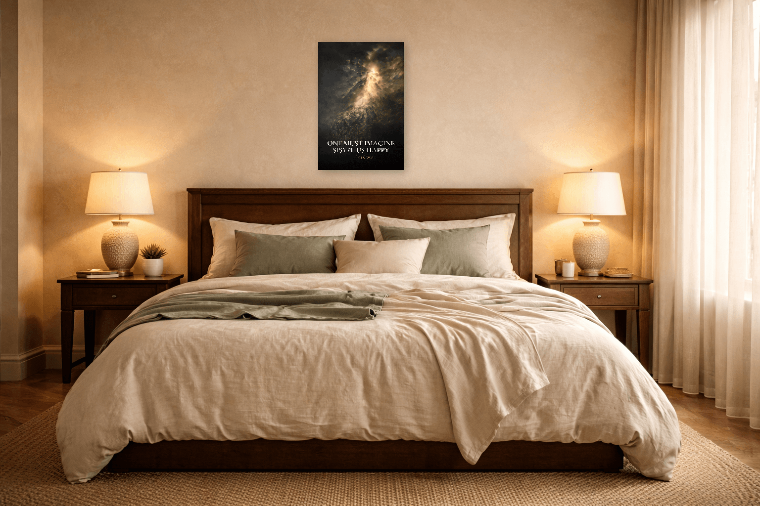 Trebuie să ne imaginăm pe Sisif fericit - Artă Filosofică Camus - Artă de Perete Stoică - view 5