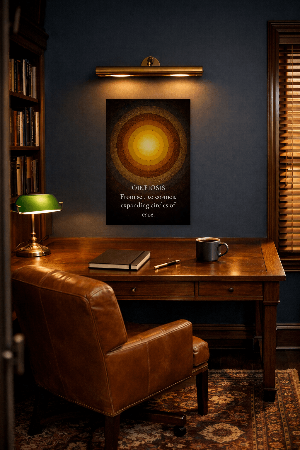 Oikeiosis - Autodomínio Arte Filosófica Estoica - Arte de Parede Estoica - view 2