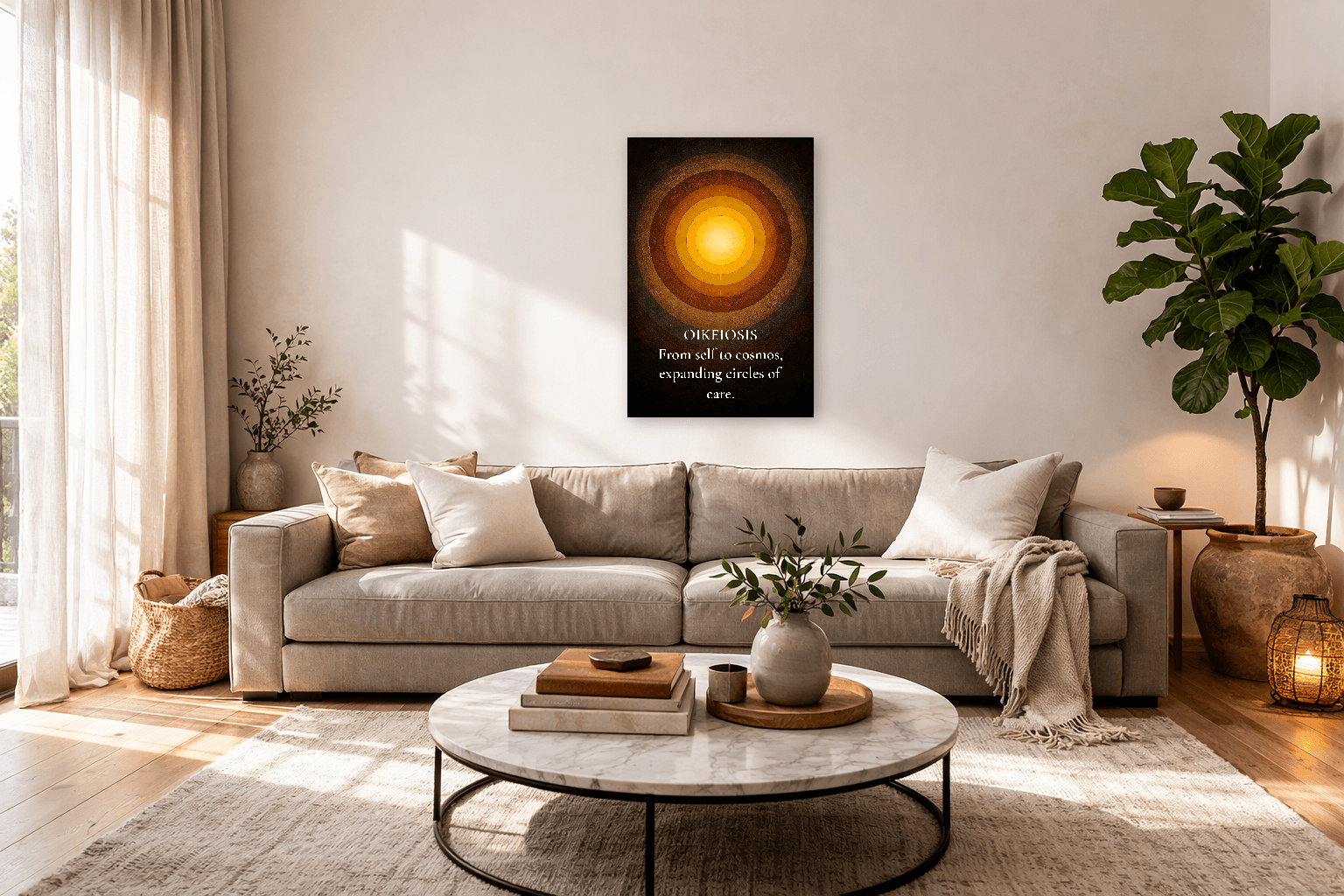 Oikeiosis - Autodomínio Arte Filosófica Estoica - Arte de Parede Estoica - view 3