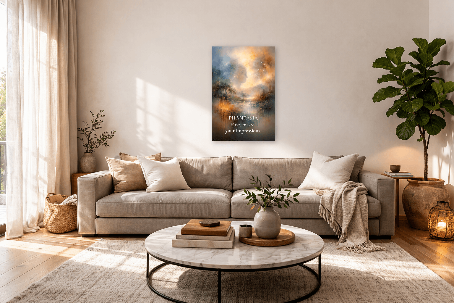 Phantasia - Art de la Théorie Stoïcienne des Impressions - Art Murale Stoïcien - view 3