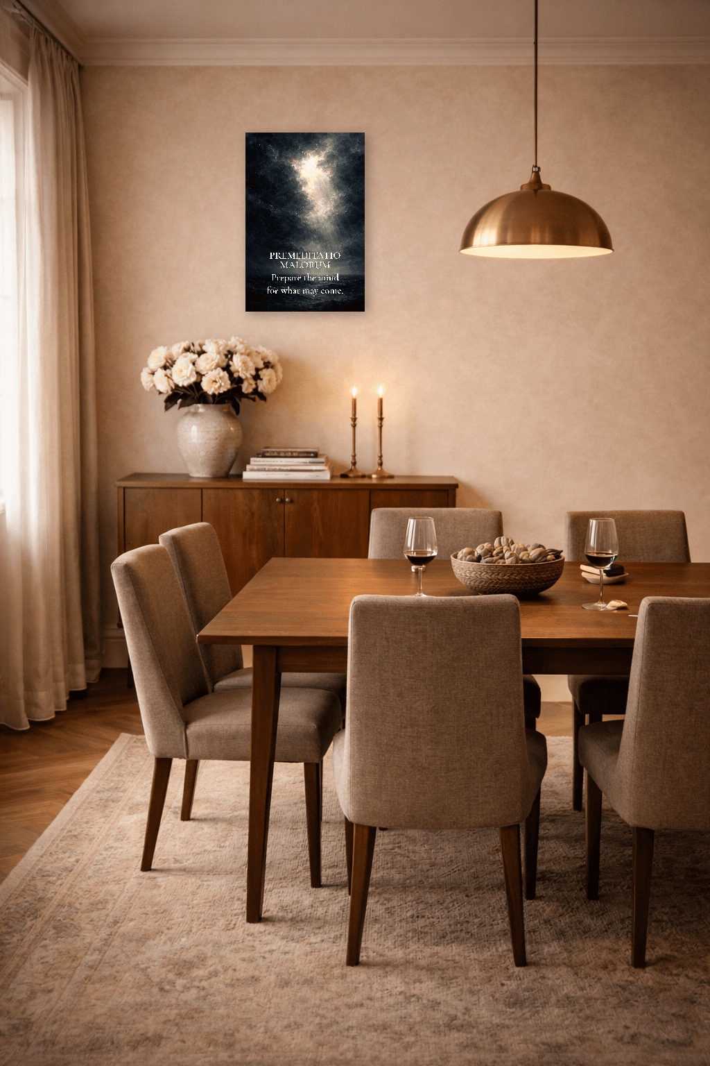 Premeditatio Malorum - Artă de Contemplare Stoică - Artă de Perete Stoică - view 7