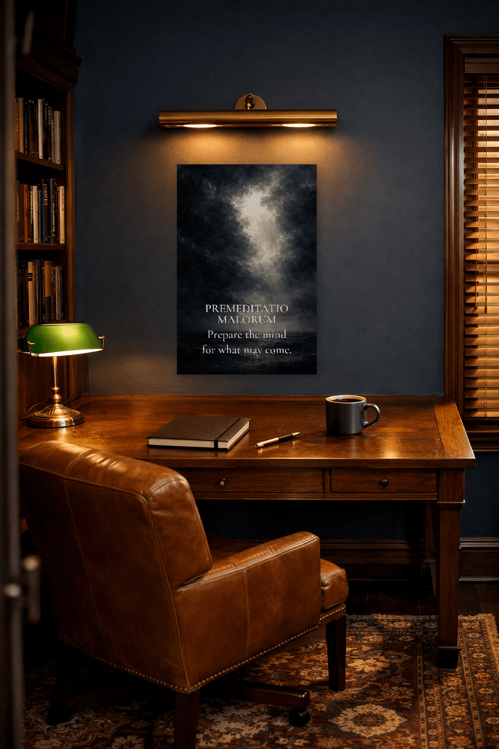 Premeditatio Malorum - Artă de Contemplare Stoică - Artă de Perete Stoică - view 2