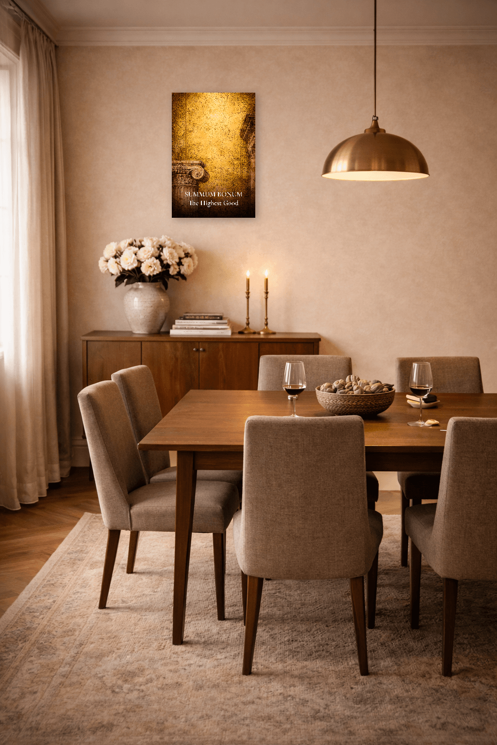 Summum Bonum - Η Υπέρτατη Αγαθότητα Φιλοσοφική Εκτύπωση - Στωική Τέχνη Τοίχου - view 7