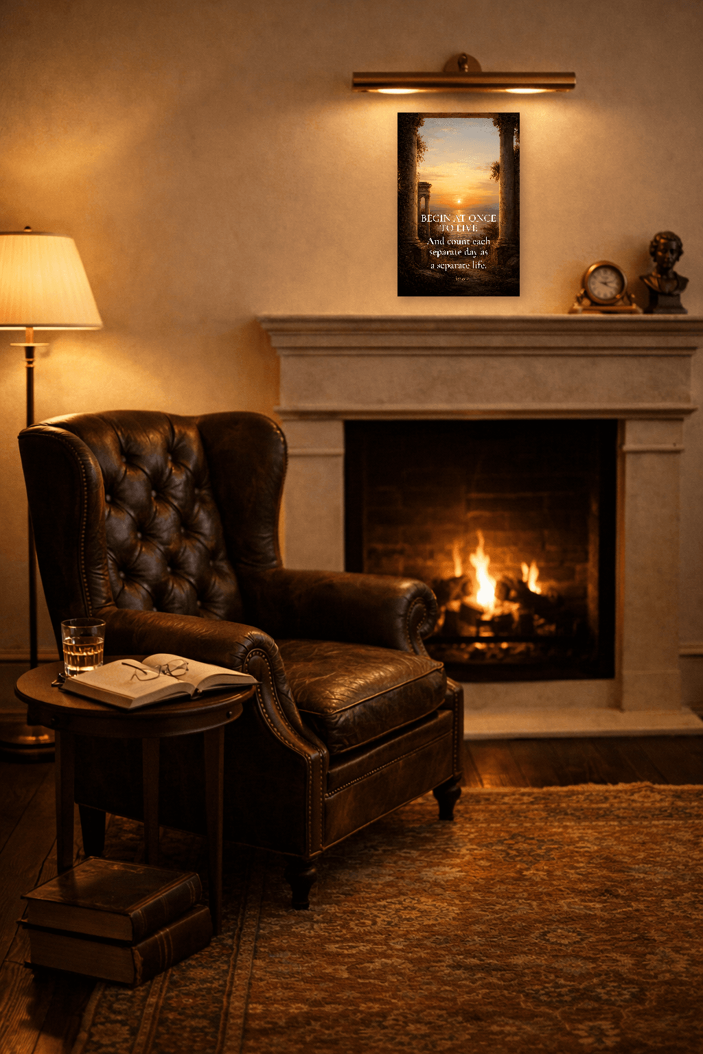 Seneca - Începe Imediat Să Trăiești Print Filosofic - Artă de Perete Stoică - view 4