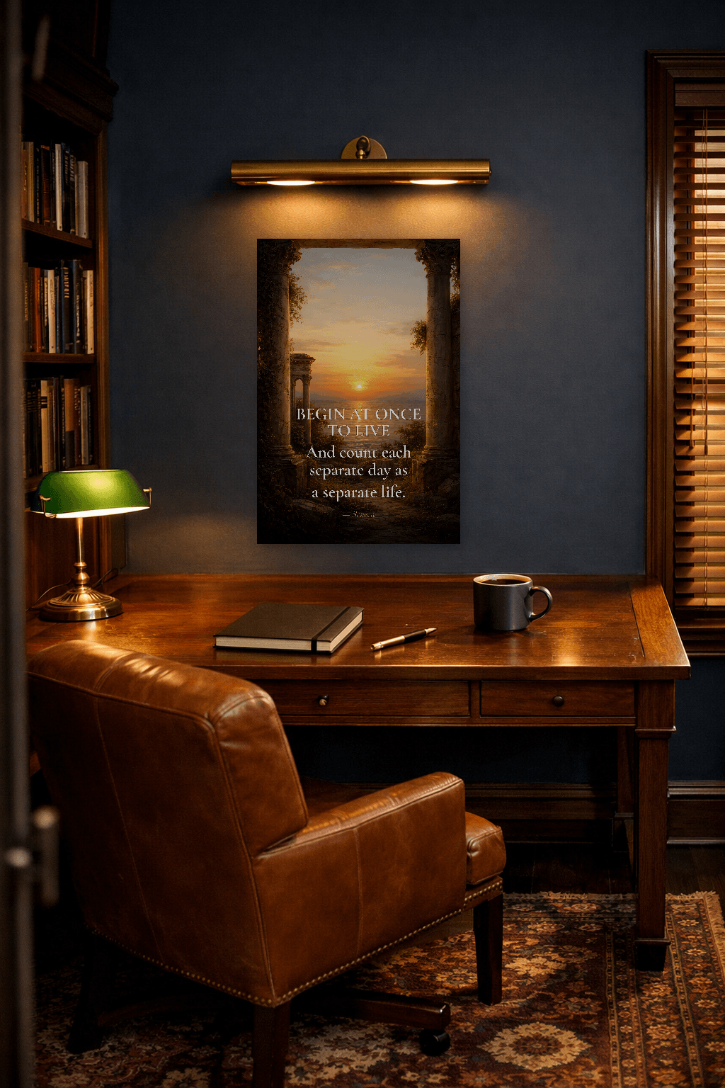 Seneca - Începe Imediat Să Trăiești Print Filosofic - Artă de Perete Stoică - view 2