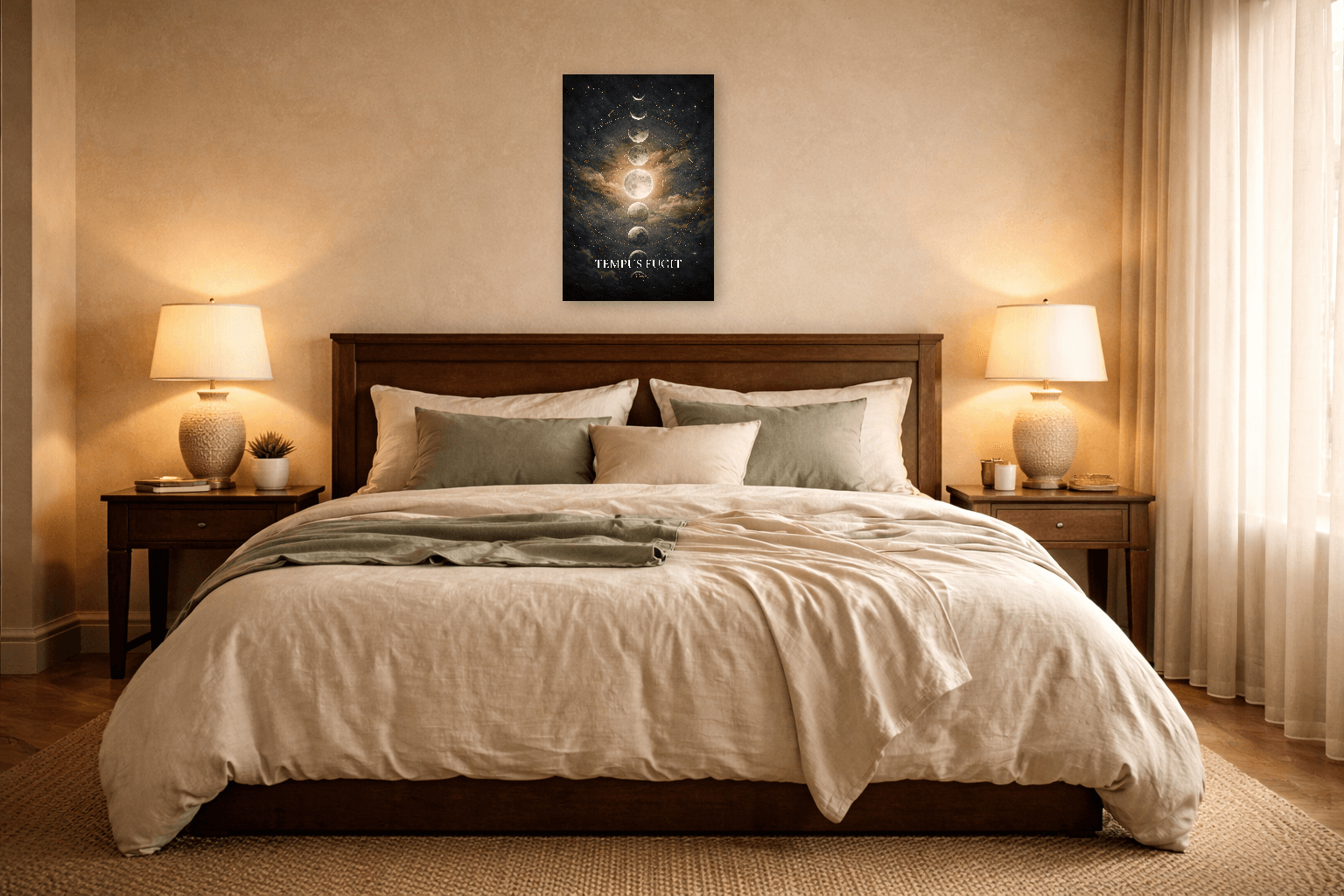 Tempus Fugit - Στωική Διαλογισμός για τον Χρόνο - Στωική Τέχνη Τοίχου - view 5