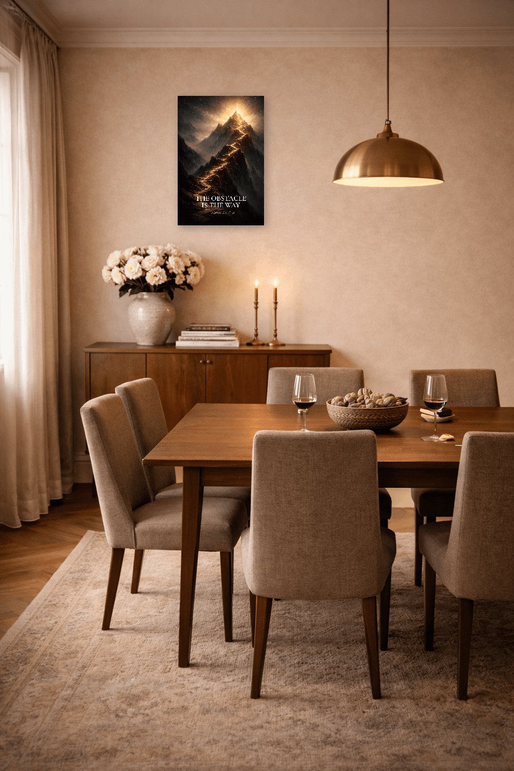 Obstacolul Este Calea - Tipar de Forță Stoică - Artă de Perete Stoică - view 7